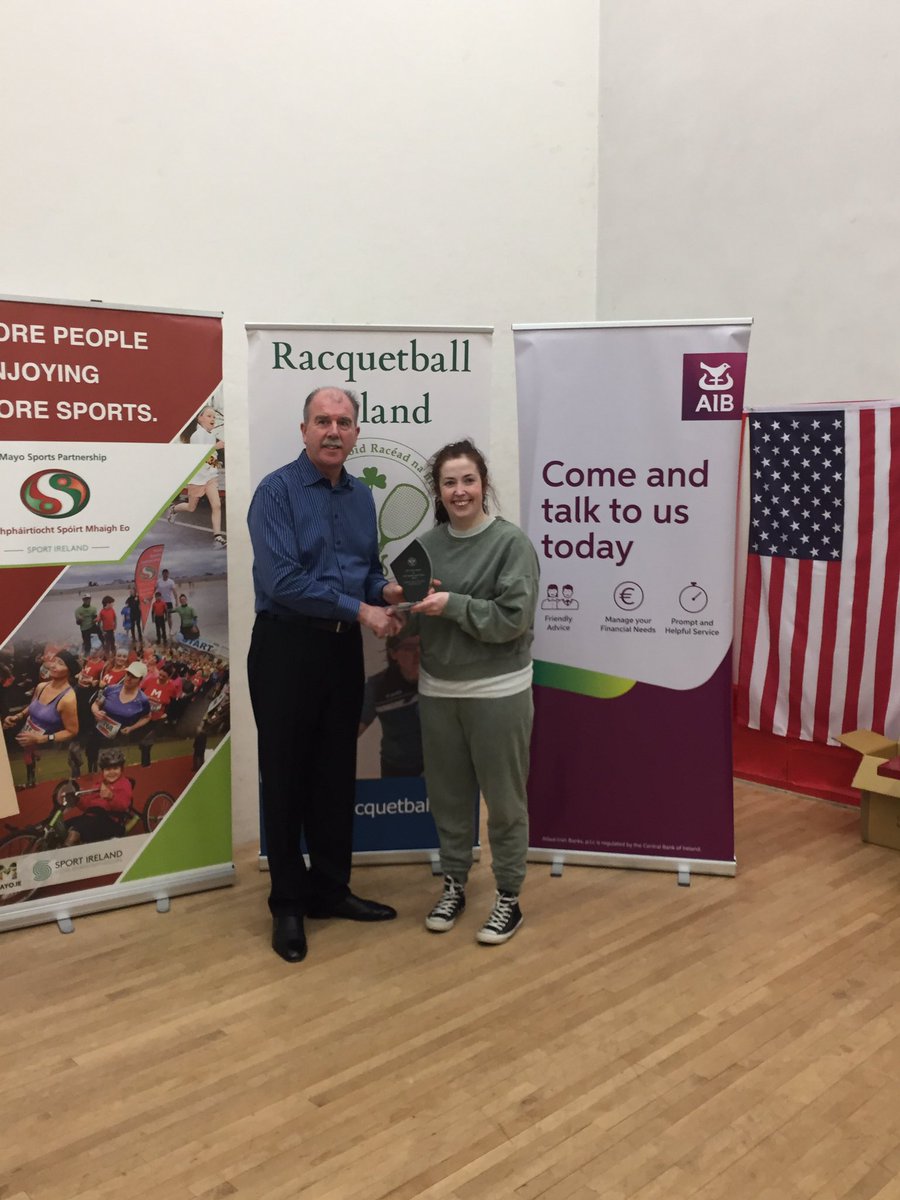 McevillyJoe's tweet image. Congratulations to all the winners of the 2019 Irish Racquetball Open. A wonderful event hosted by the Ballinrobe Racquetball Club. Proudly sponsored by AIB Ballinrobe. #Irishopen #backingdoing #localcommunity #believeinballinrobe