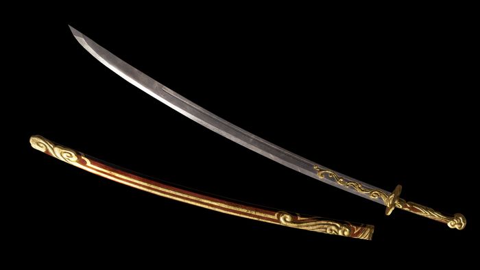 広報】 #真・三國無双8 DLC紹介③ □追加武器「弧刀」 鞘に納めた細身