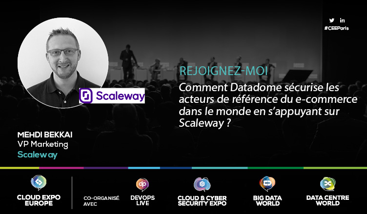 Scaleway_fr's tweet photo. Vous avez des #Bots qui nuisent ou piratent votre site e-commerce ? Découvrez comment @data_dome sécurise les acteurs de référence du e-commerce dans le monde en s'appuyant sur Scaleway le 28/11 à partir de 13h10 au @CEE_Paris_ !💡💭 cc @MehdiBekkai
👉 https://t.co/rOdp53n1iH https://t.co/mCAy6U96pP