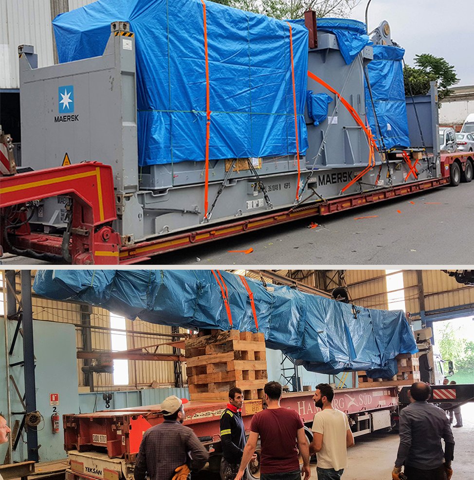 Chittagong limanına gönderdiğimiz vinç yüklemesi / Organisation of crane shipment to Chittagong
atattransport.com/chittagong-lim…