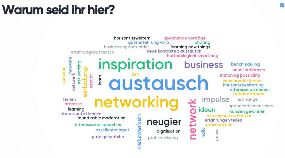 Warum besuchen Sie das HR Excellence Forum? Erste Eindrücke unserer Veranstaltung... Danke an unseren fantastischen Moderator <a href="/F_Conradi/">Florian Conradi</a>!
#insights #HREF19