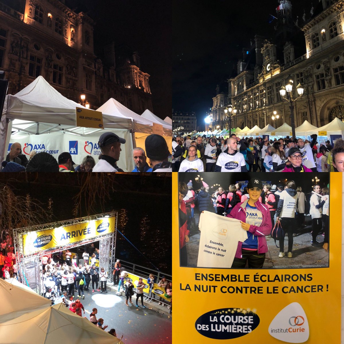 Nous avons été 7000 personnes à éclairer la nuit durant 10 KM à Paris contre le cancer avec <a href="/institut_curie/">Institut Curie</a> !

Merci <a href="/AXAFrance/">AXA France</a> de participer pour la première fois à cette belle mobilisation pour une cause aussi importante que le cancer. 
A l’année prochaine !#coursedeslumieres
