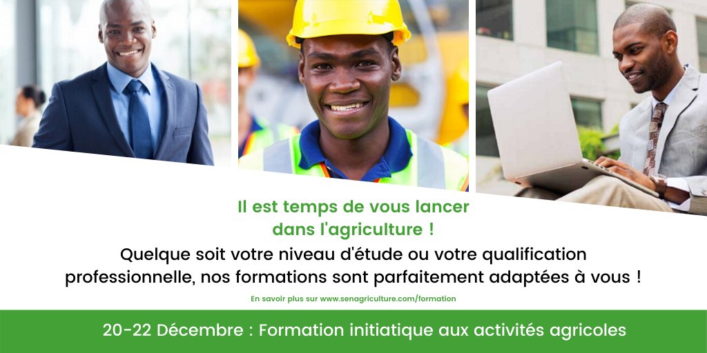 Que vous soyez employé, entrepreneur ou ouvrier, vous pouvez participer à notre formation à l’initiation aux activités agricoles du 20 au 22 Décembre à Bayakh. Pour en savoir plus, rendez-vous sur notre site web : bit.ly/2rVlYMk #kebetu