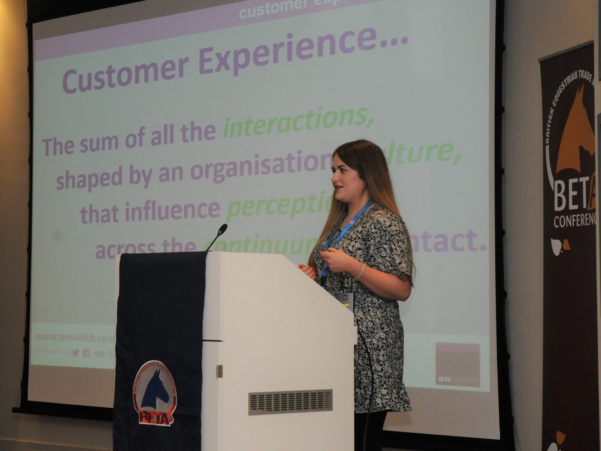 OnswitchLtd's tweet image. #TeamOnswitch were delighted to attend BETA conference and talk about the customer experience #cx  
Sophie Curtis our Research Manager had a great time talking with folks who want to focus on their #CX 
#LittleThings #DoneBrilliantly make a difference 
#equine #beta #cx