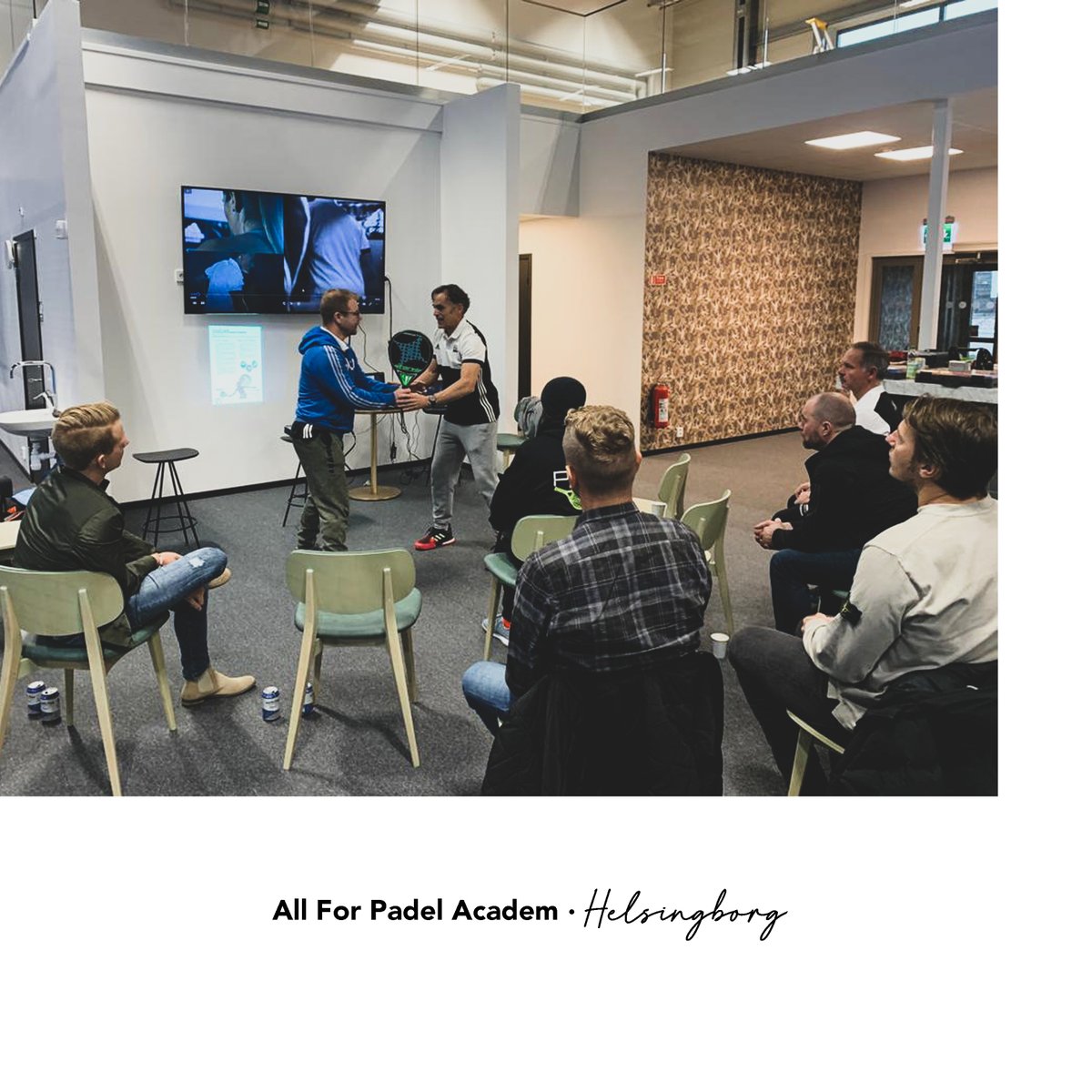 El PADEL sigue creciendo en Suecia! Aquí con All For Padel Academy y junto al gran #JaviBeloqui, trabajando con 8 entrenadores de #Helsingborg.
·
<a href="/AdidasPadel/">Adidas Padel</a>
·
#adidasPADEL #Adidas #padel #diegosuárez #entrenadores #allforpadelacademy