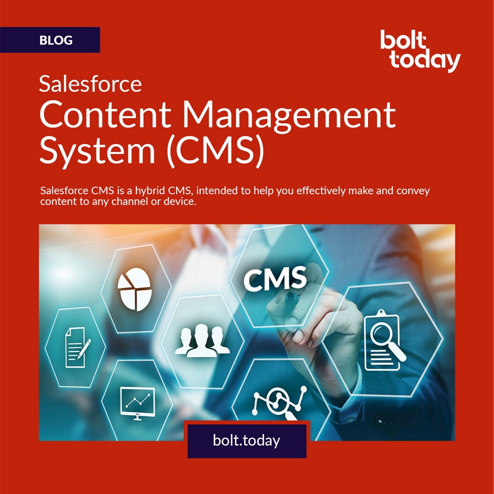bolt_today's tweet image. Get familiar with Salesforce CMS. Read our blog bolt.today/salesforce-con… to know more about this buzzword.
To learn more about Bolt’s pipeline and CRM solutions, check out bolt.today.
 #SalesforceCMS  #CMSBlog #CRMsolutions #DigitalTransformation #Salesforce