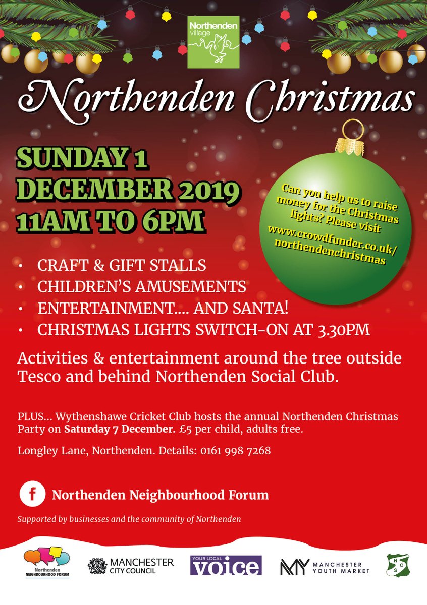 We have a stall available on Sunday at our #christmaslights switch-on, for #bread or #cakes. If you already retail or are licenced as a trader - please get in touch!🥖🥞🥯🥨 

Stalls are in a marquee so you will be cosy! #Northenden <a href="/McrYouthMarket/">Mcr Youth Market</a> <a href="/MCRMarkets/">Manchester Markets</a>