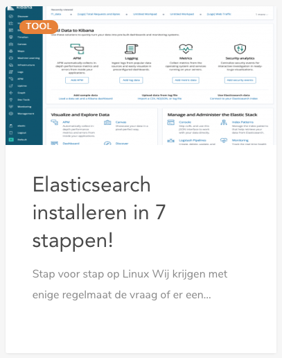 Zelf #elasticsearch installeren? Super eenvoudig in 7 stappen. Check #puurdata ow.ly/Noxy50xbZZT #logstash #beats #kibana