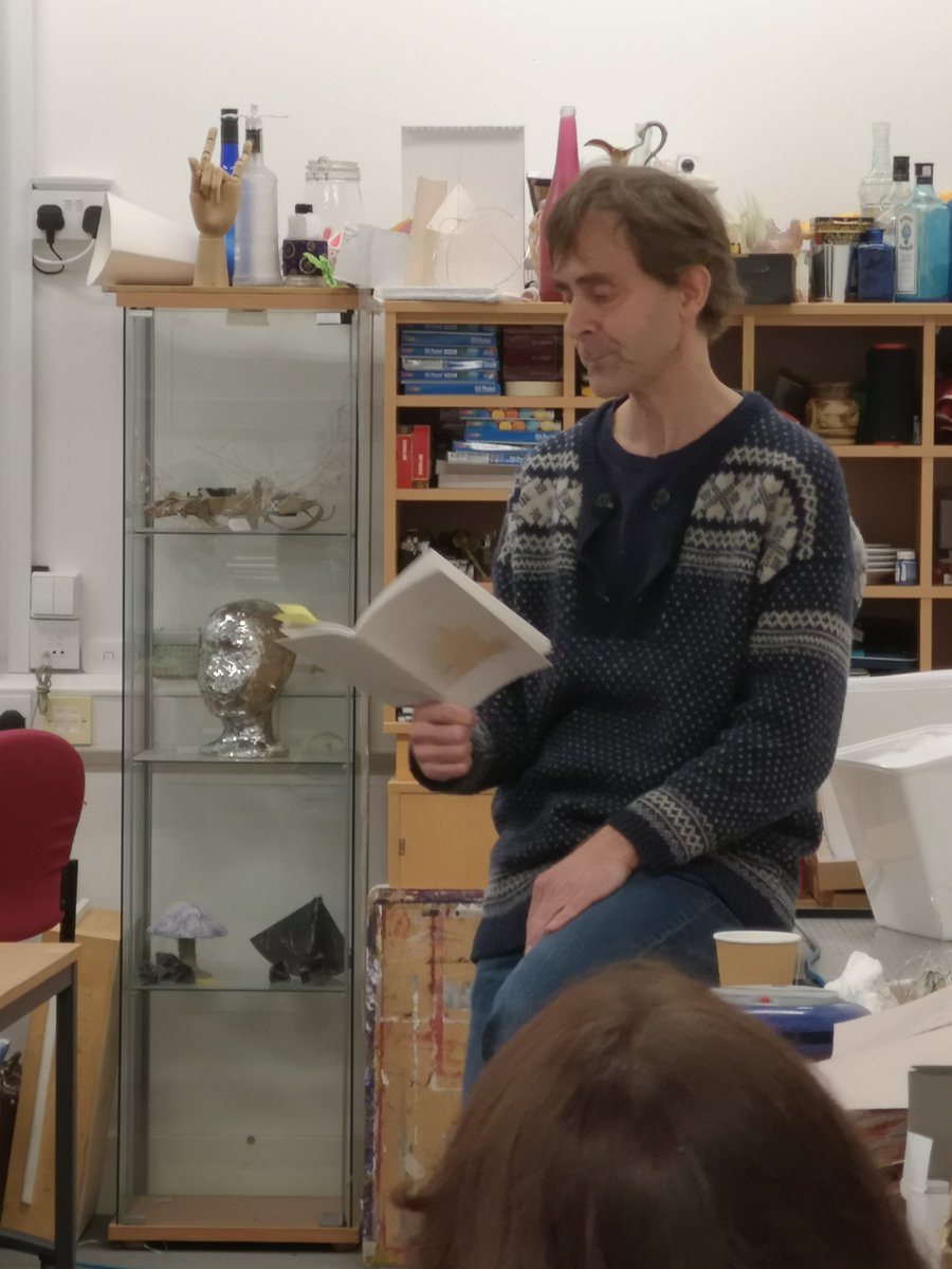 WLCollLibrary's tweet image. A huge thank you to @BookWeekScot for their support during our celebration of books and reading last week.
 
Thanks also to all students and staff who got involved and blethered about books and reading.

Our visit from Alec Finlay, a Scottish Artist and Poet was a real success.