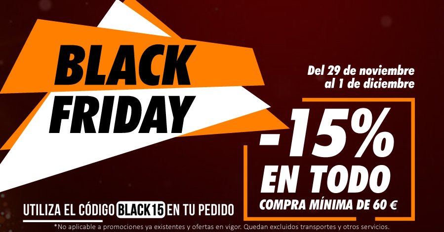 BLACK FRIDAY EN BRICOFERMIN‼️

15% de DESCUENTO💦 en TODO😲 a partir de compras mínimas de 60€.

Ofertas disponibles desde el viernes 29 hasta el lunes 1 de diciembre, tanto en tienda física como online.🔜

bit.ly/2rnHpVY
