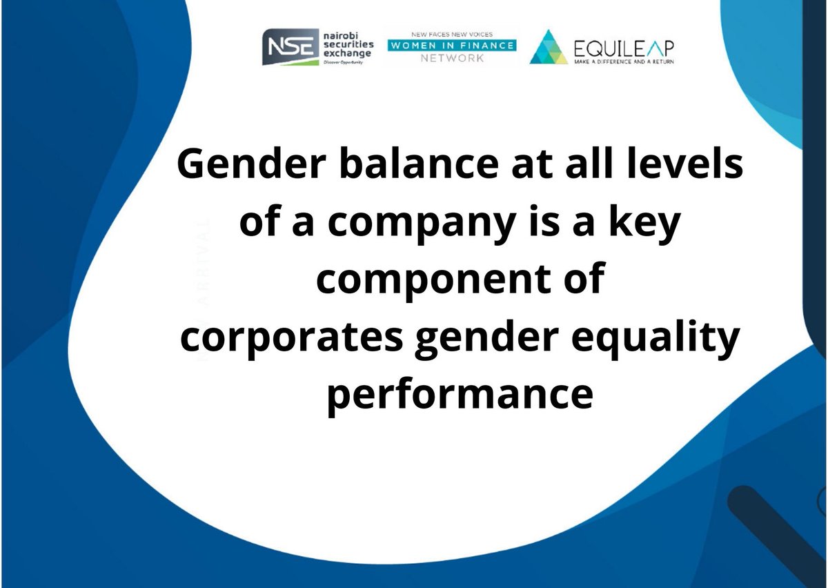 #GenderEqualityKE Report bit.ly/37mTawt
 
#Africa #Kenya #gender #ESG #HR #data #research #corpgov #futureofwork #diversity #inclusion #GenerationEquality #sustainability #SDG5 #SDG8 #SDG10

<a href="/AChakava/">Andia Chakava</a> <a href="/DianavMaasdijk/">Diana van Maasdijk</a> @CSMargaretKobia <a href="/Rachelshebesh/">Rachel Shebesh, CBS</a> <a href="/NuruMugambi/">Nuru Mugambi</a> <a href="/VNjoroge/">valentine njoroge</a>