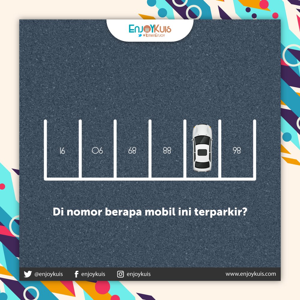 Di nomor berapa mobil terparkir?

#enjoykuis