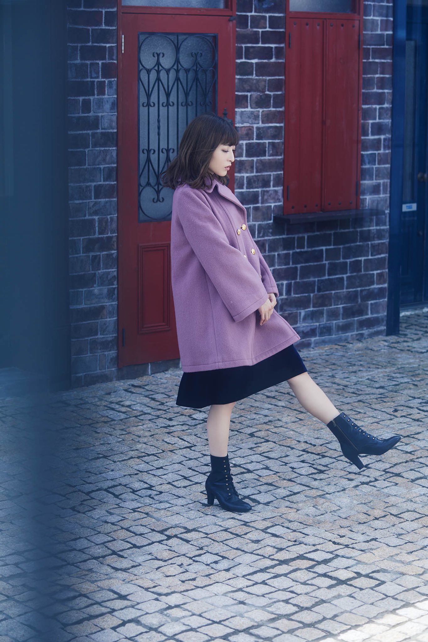 Maison de FLEUR canone AラインPコート