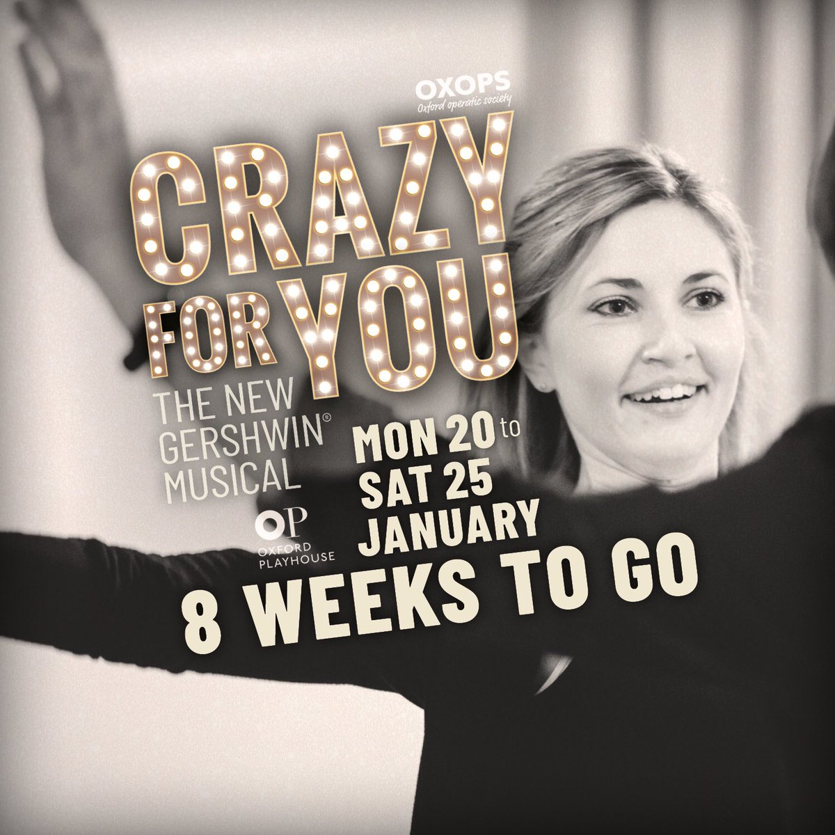 oxfordoperatic's tweet photo. 8 weeks to go! The countdown has begun... ๐ญ Book your tickets today! https://t.co/Tiejp6td9h โจ #CrazyForYou #8weekstogo #OXOPS @OxfordPlayhouse https://t.co/NCdQUWNJIc