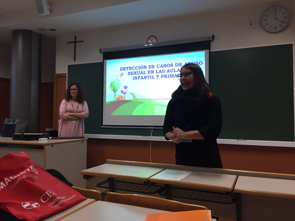 Raquel Fuertes en la <a href="/uchceu/">Universidad CEU UCH</a> Detección de casos de abuso sexual <a href="/magisterioUCH/">Magisterio CEU-UCH</a>