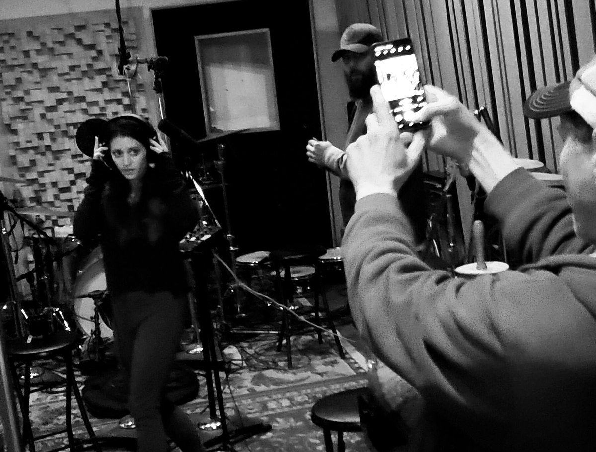 BourbonHouse_'s tweet photo. Damn paparazzi.... This is our last day in the studio! Such an incredible experience and we can’t wait for you to hear these songs. Have a great Monday, loves! #recording #rustbeltstudios #womenofrock #nwocr #detroitrockcity #paparazzi #singing #vocaltracking #womenofrock https://t.co/Gx1eDNWBcj