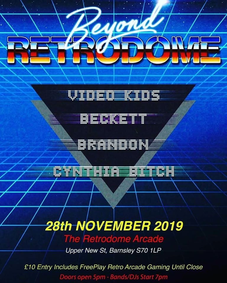Only 3 days to go until the inaugural Beyond Retrodome! Freeplay retro arcade and live Synthwave. One of the top 10 ways to spend a Thursday night!