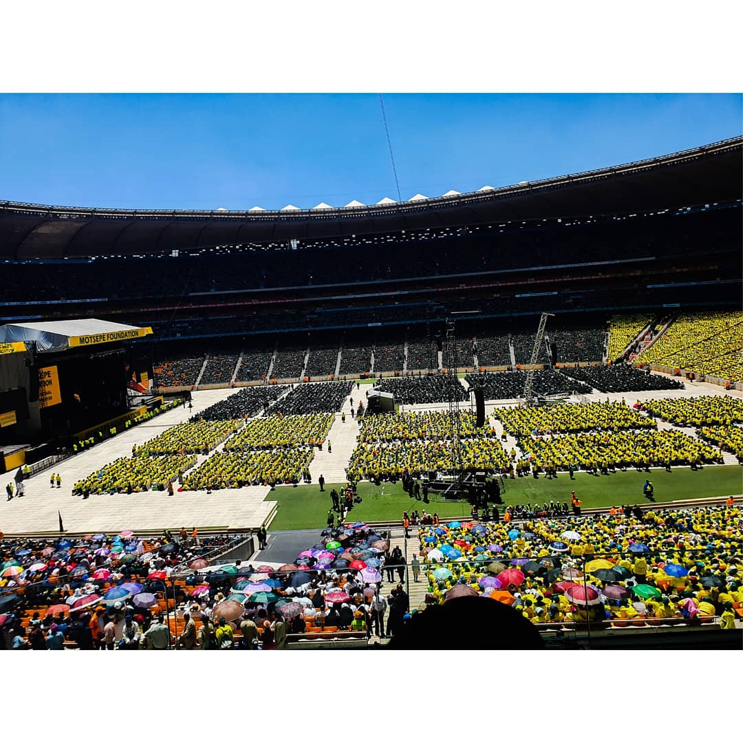 2019 National Day Of Prayer At FNB Stadium. 
Different Religious Formations Took Turns Praying For Peace And Prosperity For Our Country.