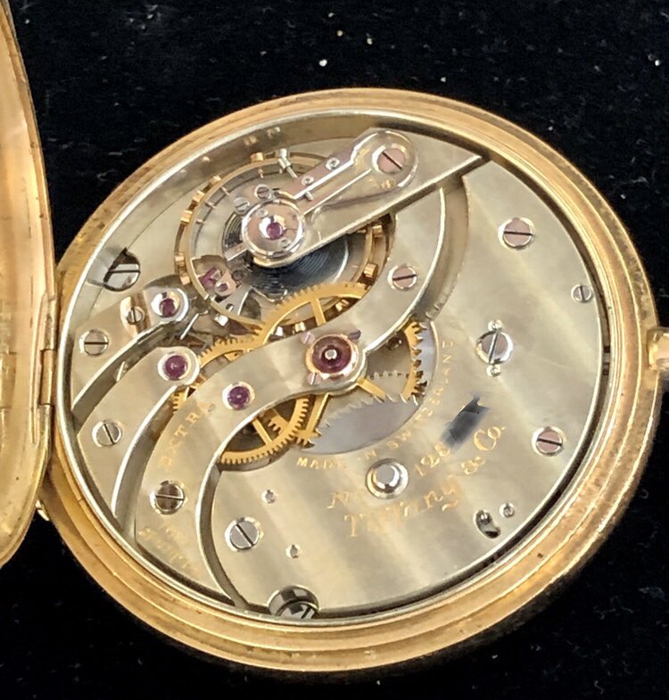 devine372's tweet image. Unsure of the manufacturer of this movement, it is engraved Tiffany &amp;amp; Co. but, it is similar to one from a Patek of the same era.  Any ideas? @HODINKEE @TiffanyAndCo @Patek_Philippe