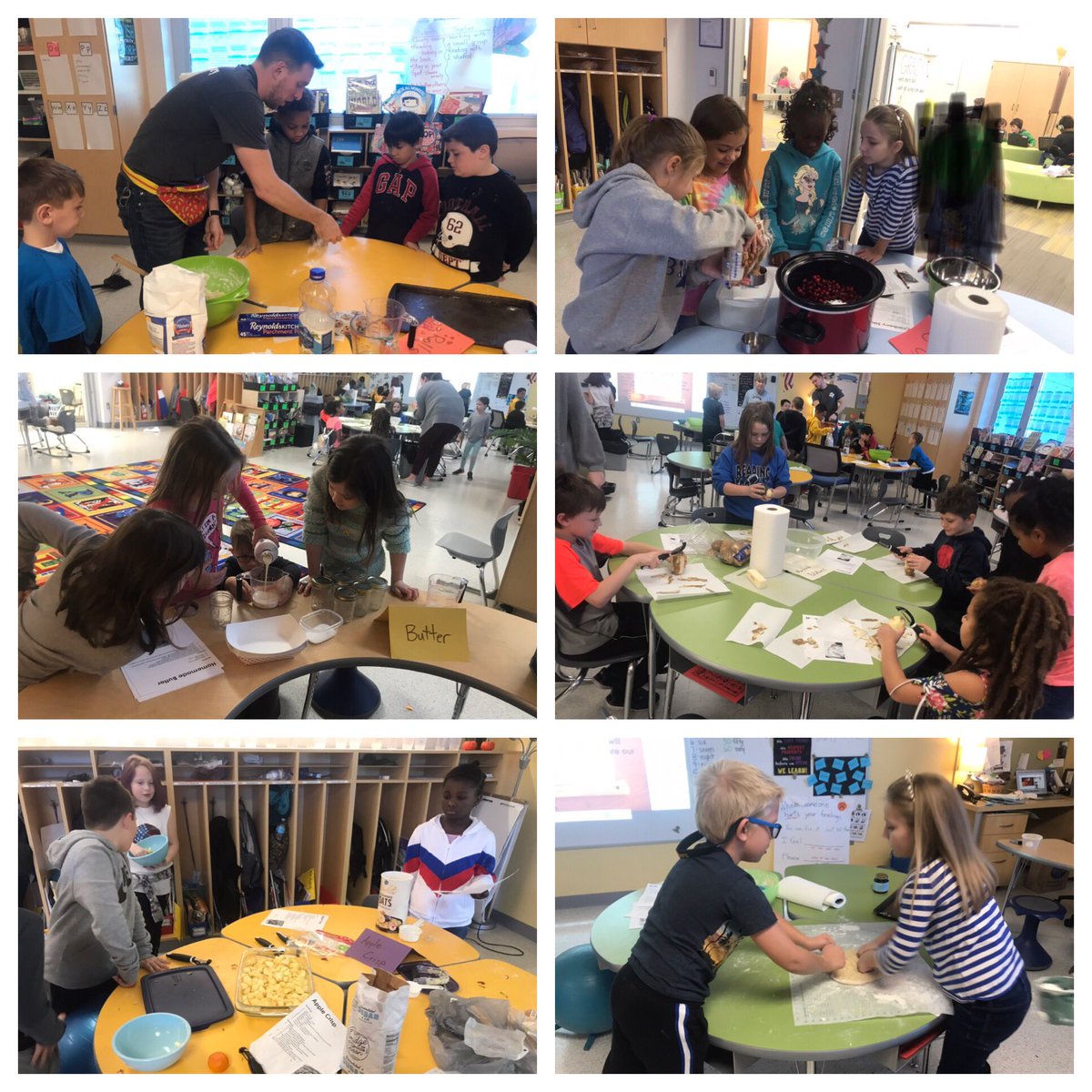 Jrumpthe2nd's tweet image. When you have a classroom feast for the FIRST TIME and you want your students involved in the preparing of the food!!! #kidsdeserveit #readingprimary #readingelem @MeanMrMeehan IT WAS AMAZING!!!