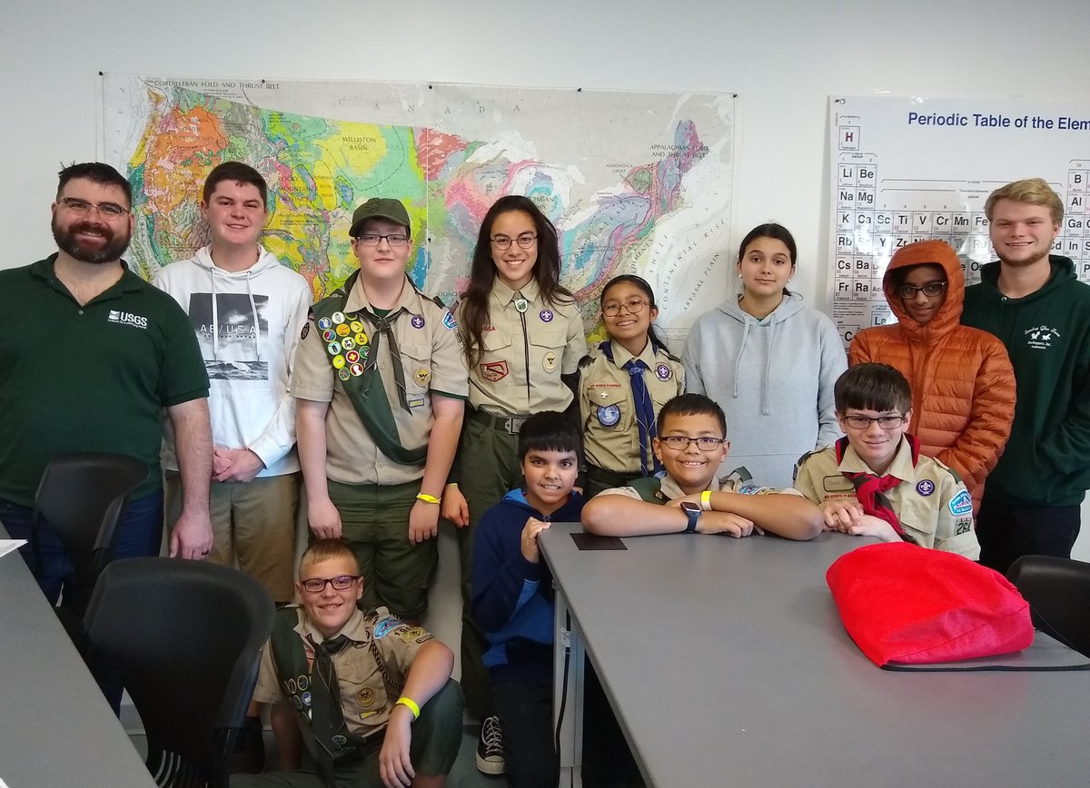 ncacSTEM's tweet image. Webelos and Scouts BSA had a great time at the #GMU #geology #STEM Nova and Merit Badge event this weekend! #myNCAC