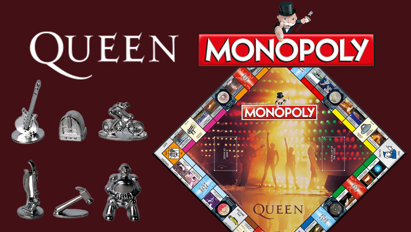 Have you seen this Queen edition of Monopoly? All of the traditional locations on the board have been replaced by famous venues from the band's touring career. It also comes with six collectible play pieces based on iconic Queen songs.

Check it out: hawkin.com/queen-monopoly
