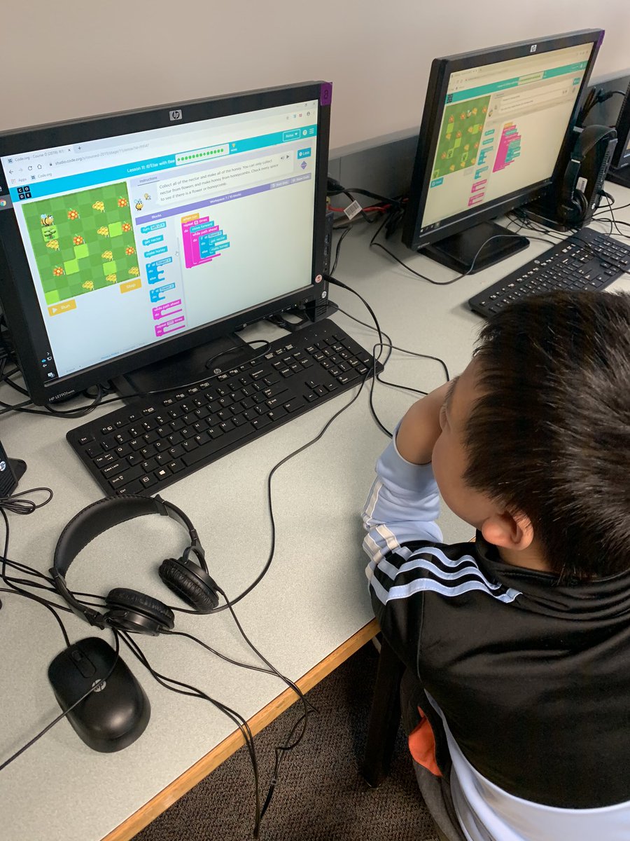 5th graders working hard on conditionals and If/Else statements <a href="/codeorg/">Code.org</a> <a href="/GirlsWhoCode/">Girls Who Code</a> <a href="/CSforALL/">CSforALL</a>