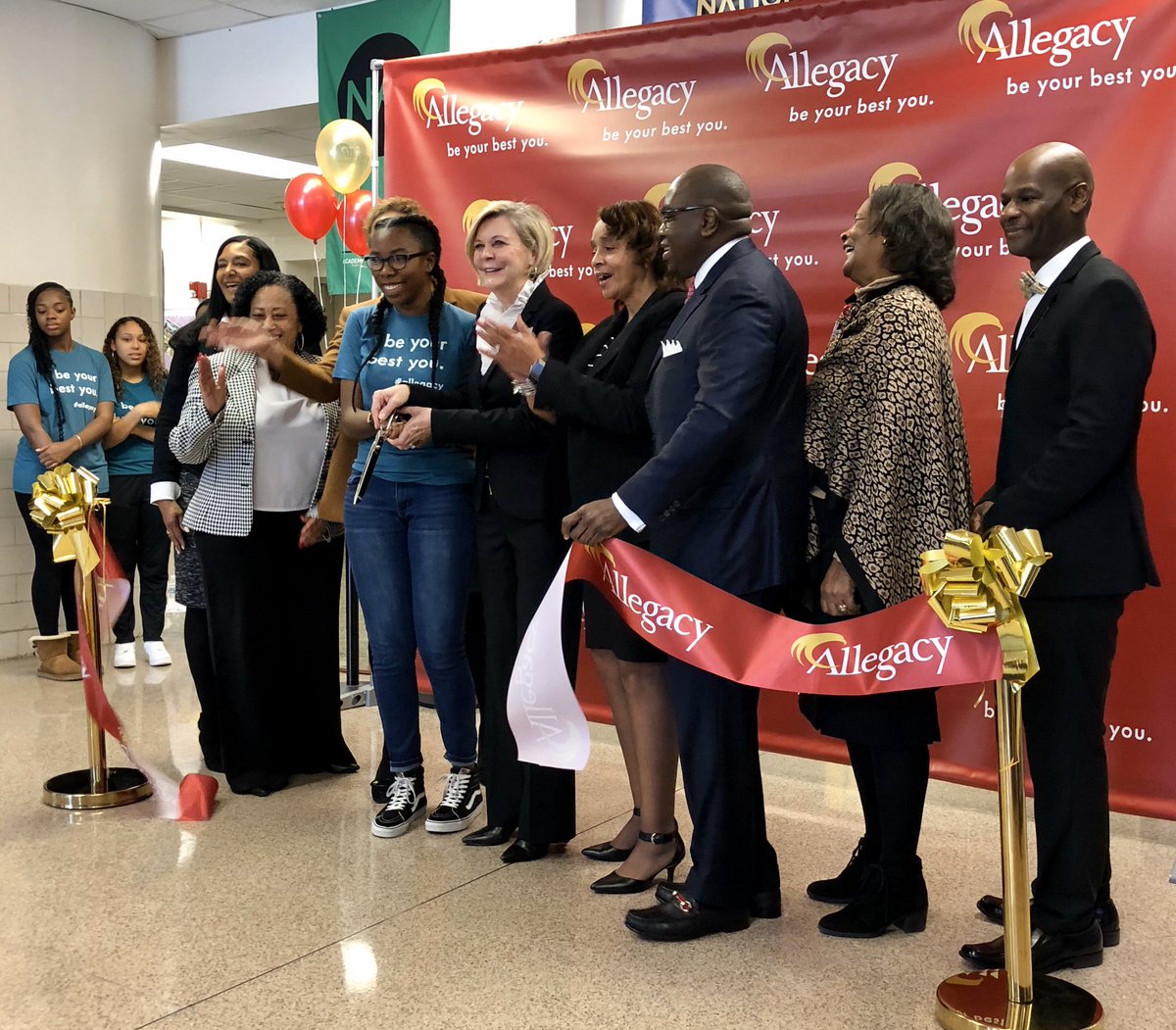 An exciting day at Carver with the grand opening of the student run Allegacy Credit Union <a href="/CarverHS_Nation/">CarverHSNation_WS</a> <a href="/CHS_JacketPride/">Carver High School</a> <a href="/CarverPtsa/">Carver PTSA</a> <a href="/WSFCS_media/">WSFCS Media</a> <a href="/ELA_Carver_High/">Carver High English</a> <a href="/CfMontague/">Carol Montague-Davis</a> <a href="/CarverBeta/">CHS Beta Club</a> <a href="/wsfcs/">WS/FC Schools</a> <a href="/jacket_mathhive/">Carver High School Math Department</a> <a href="/ELA_Carver_High/">Carver High English</a> <a href="/CarverAOHT/">AOHT Academy</a>