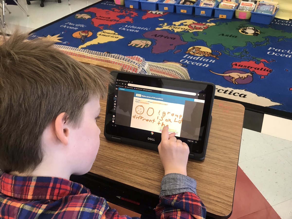 JodiRehrig_edu's tweet image. Mrs. Davies’ students TRY it and then DISCUSS it as they collaborate using #smartsuite to share their various ideas about multiplication!! @hartjonathanr  @CubsOfCharacter  @CurriculumAssoc