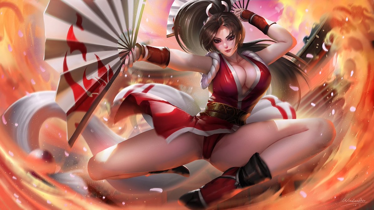 Mai Shiranui.If you fancy my art, feel free to click like or retweet !Thank...