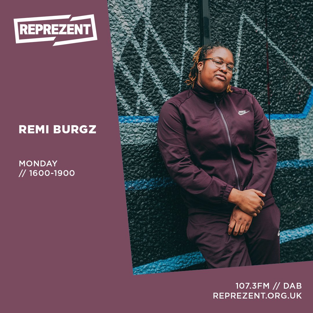 ReprezentRadio's tweet photo. 16:00 - 19:00

@RemiBurgz is stepping into @RellikThaDon_ shoes today bringing her own unique energy to drive time 🔋

Coming up...

#RemisRecognition 👏🏾
#RemiReferendum 🤔
#AfroCrazy 💃🏾

🌎 https://t.co/Npj7LxJgEQ
📻 107.3FM (LDN)
📡 DAB https://t.co/7nZi7k6VaE