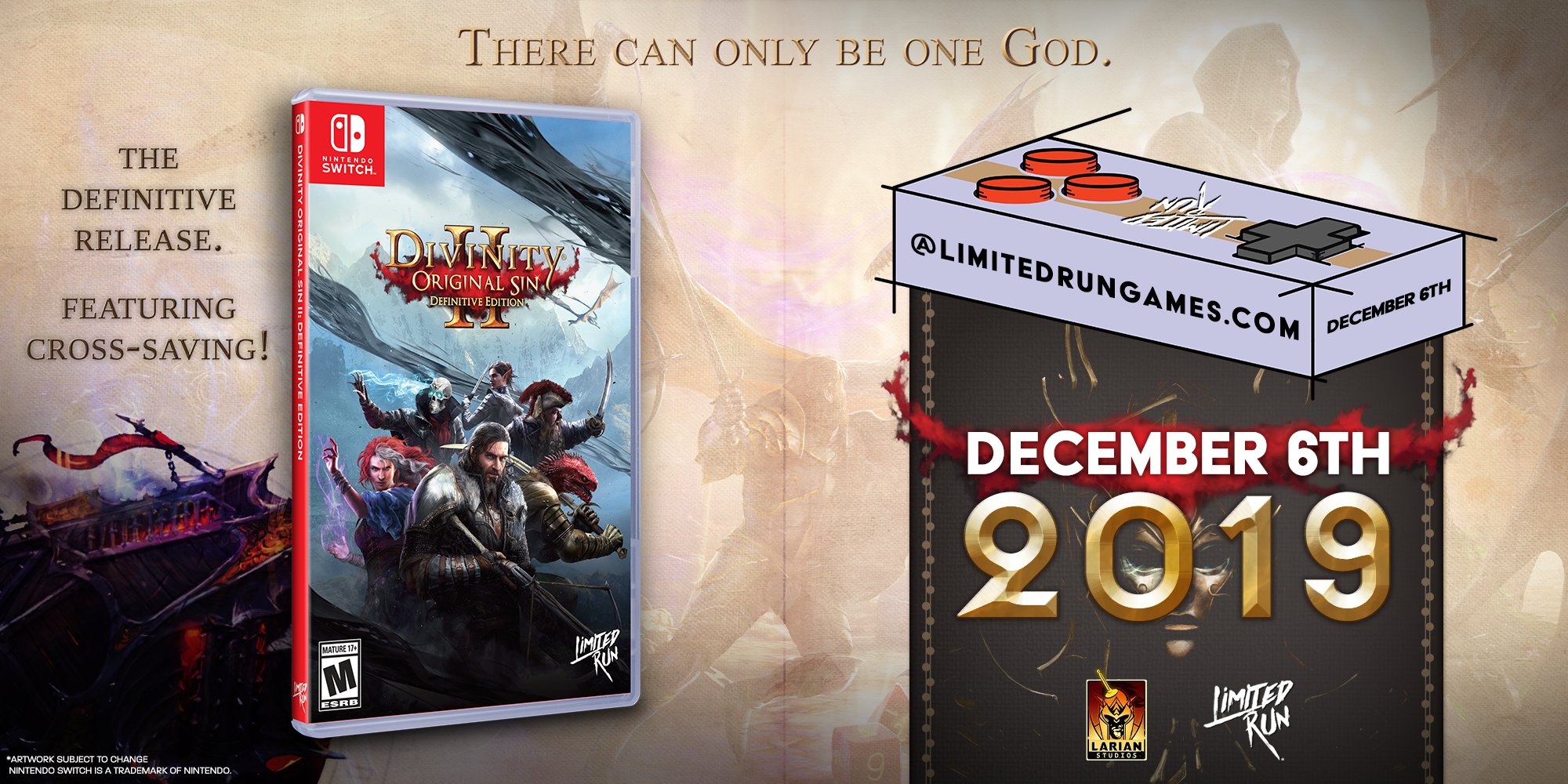 Limited Run Games on Twitter: "We're so excited to be the Definitive Edition of @larianstudios's Divinity: Sin 2 to Switch (with Steam cross-saving)! Divinity: Original Sin 2 will be