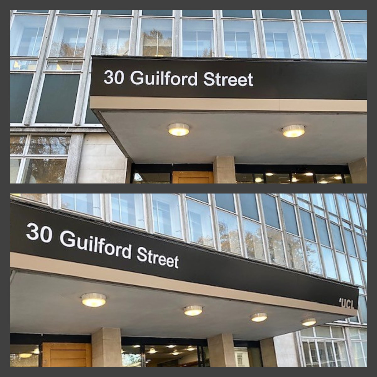 Newly fitted UCL  signs by Tara Signs visit us at bit.ly/2quLEz1 #branding #signmakers #signs