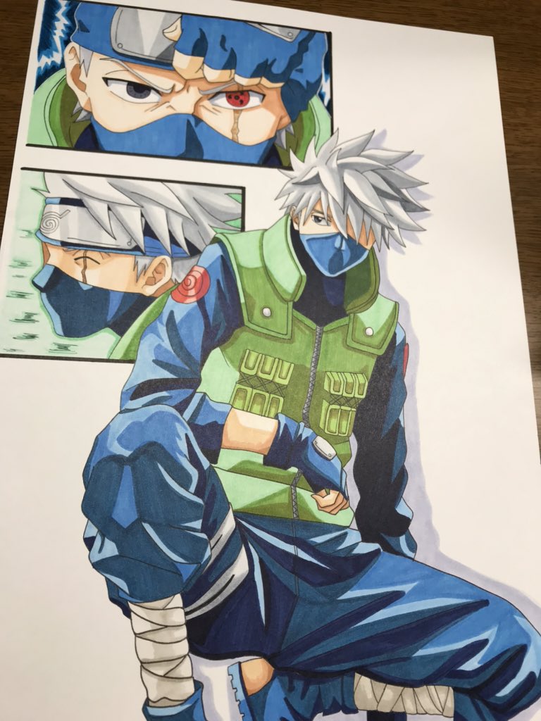 黒豆 Na Twitteru インスタでリクエスト頂いたカカシ先生 色塗り頑張りました Naruto Naruto絵描きさんと繋がりたい はたけカカシ コピック イラスト 絵描きさんと繋がりたい