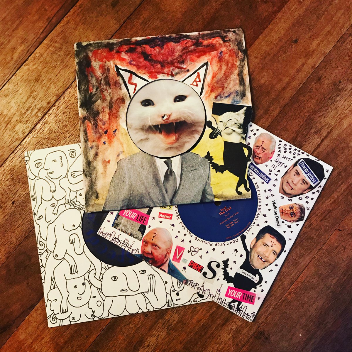 Only a week to go until the A Disappearing Exhibition III w/ <a href="/SpeedyWunder/">Speedy Wunderground</a> 🔥Here is a sneak preview of some of the 7” ahead of the launch - each Speedy release has been reimagined with artwork from a different artist or friend of the label. 
More info: bit.ly/TMBFYSpeedy