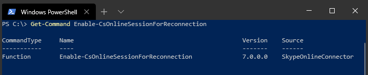 Tired of your PowerShell Online sessions for #Skype4B timing out when managing #MicrosoftTeams?  Check out the new "Enable-CsOnlineSessionForReconnection" cmdlet: docs.microsoft.com/en-us/skypefor…