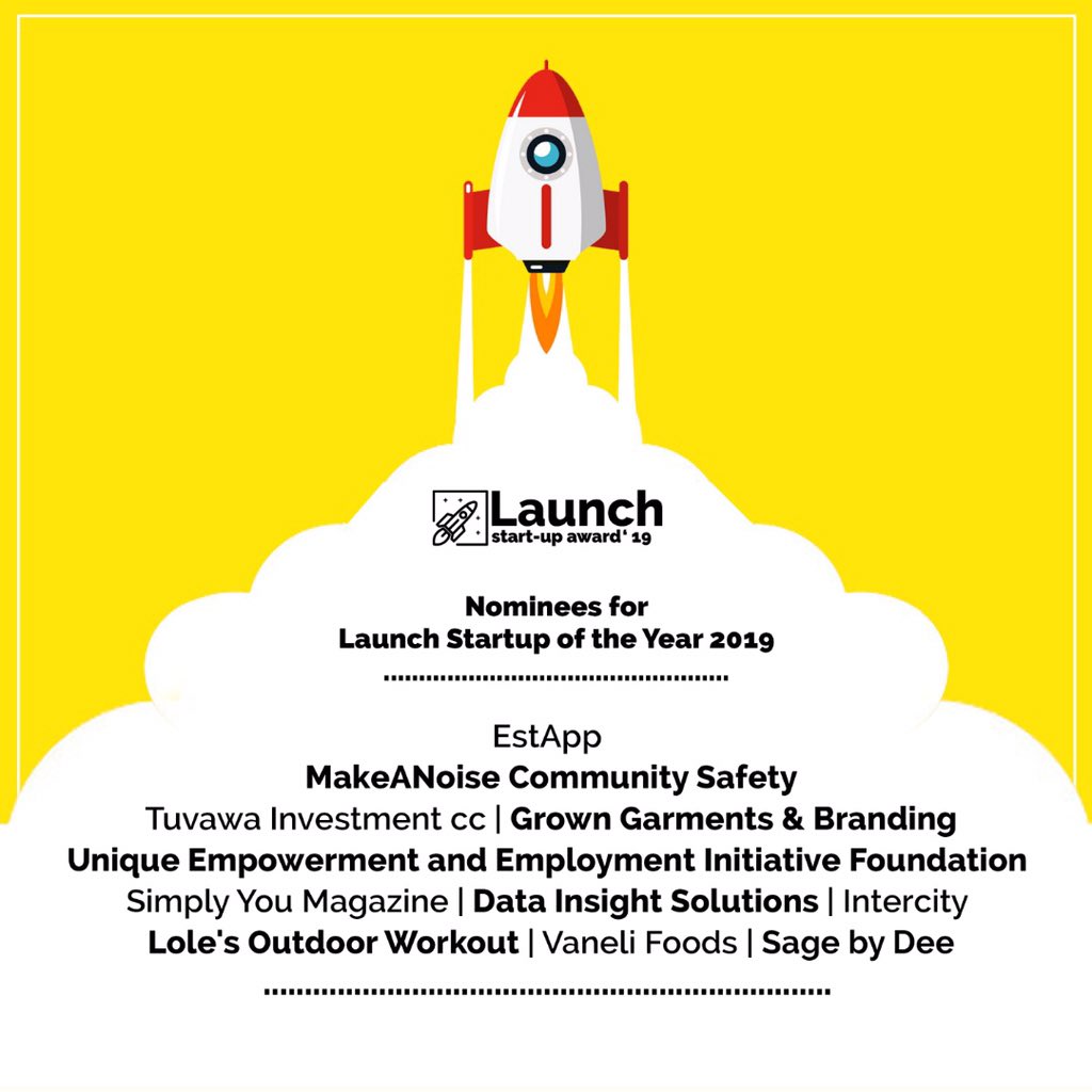 LaunchNamibia's tweet photo. We are excited to announce the businesses nominated for the first ever Launch Start-Up Awards to compete for the best startup business of the year award.

The winner will be announced on 05 December 2019. https://t.co/m7BbtYgtNO