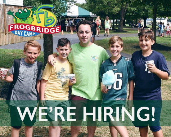 Energy, enthusiasm, and dedication to making the difference in the lives of children are core values here at Frogbridge Day Camp. If you think you’ve got what it takes, then visit the link below and fill out an application to join the Frogbridge Family!