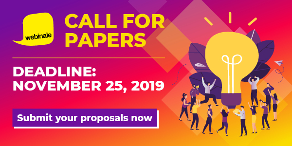 webinale's tweet photo. The last reminder for our Call for Papers:
Today is the last chance to submit your ideas for sessions, workshops or keynotes at #webinale next year. 

We're looking forward to your fresh ideas. (In English and German)

Submit here >> https://t.co/s16miXsyuQ https://t.co/4323tq3JTo