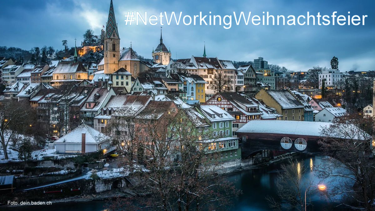 Üsi NetWorking-Gruppe hät für alli Selbstständige, wo es Wiehnachtsesse mit Kollege vermissed, e lässigi Fiir uf d'Bei gstellt. Mit Apéro, Stadtfüehrig und Nachtesse. 

Programm vom 13. Dezember 2019: networkingzmittag.ch.
Chum au!

#NetWorkingWeihnachtsfeier #Baden