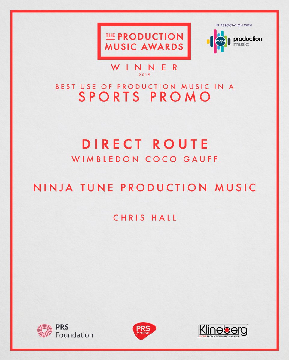 We Won! 🍾 NTPM took home the award for best sports promo at the Production Music Awards on Friday. Congrats to Chris Hall!