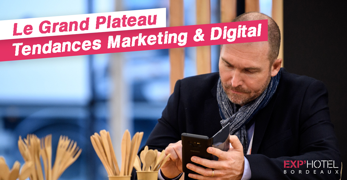 En ce moment sur Le Grand Plateau d'#EXPHOTEL
➡️ Zoom sur le #Marketing &amp; #Digital : suivez les tendances 2019 et ré-inventez-vous !

💥 Avec @1KBordeaux // <a href="/hdb_solutions/">HDB Solutions</a> // <a href="/CamilleInBordo/">Camille In Bordeaux</a> // <a href="/oenocar/">Oenocar</a> // EasyLunch // Filoo et bien d'autres..

📍 Allée E - Travée 16