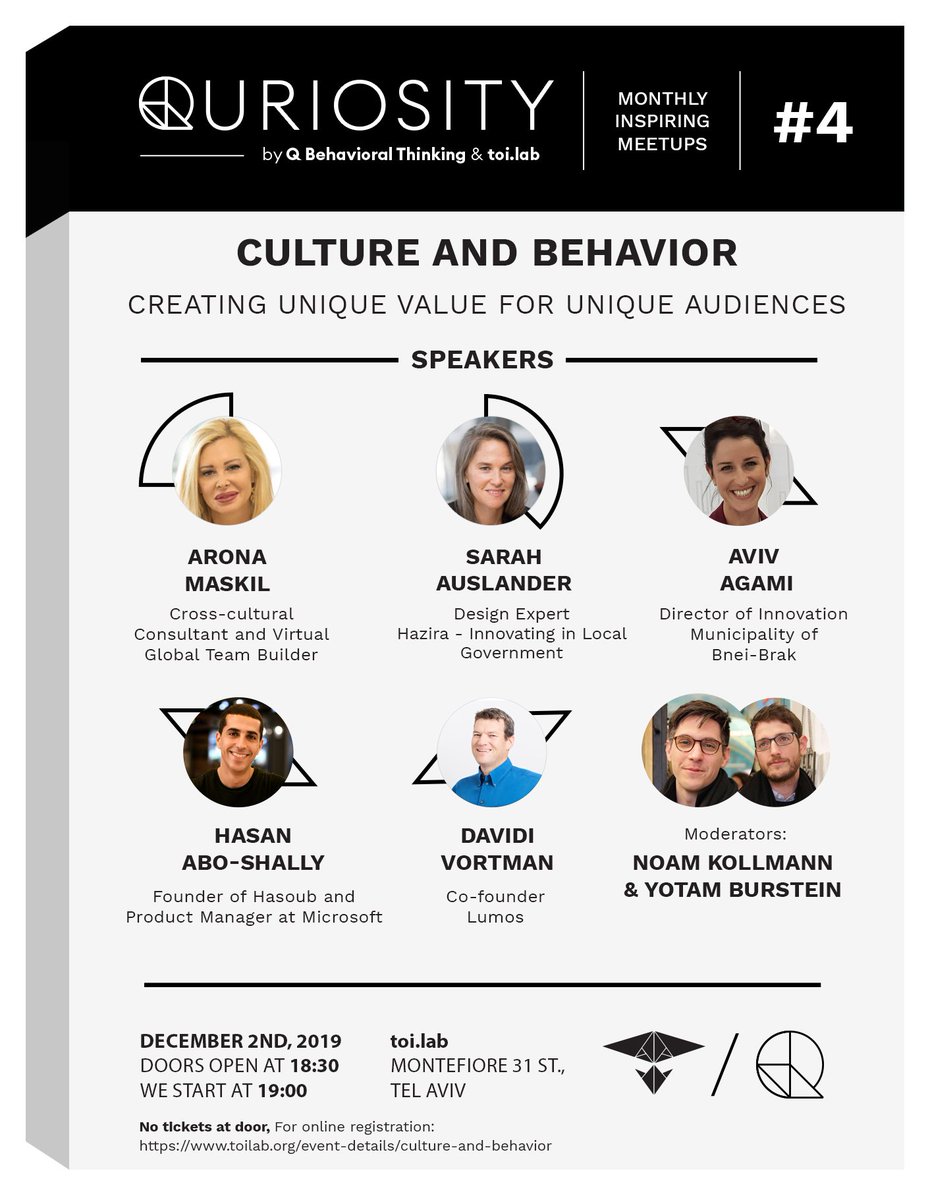 Excited to talk December 2nd at Quriosity meetup about driving policy from the bottom up - how young families influenced municipal policy on early childhood education and after school activities. (from my time on the Tel Aviv iteam). toilab.org/event-details/…