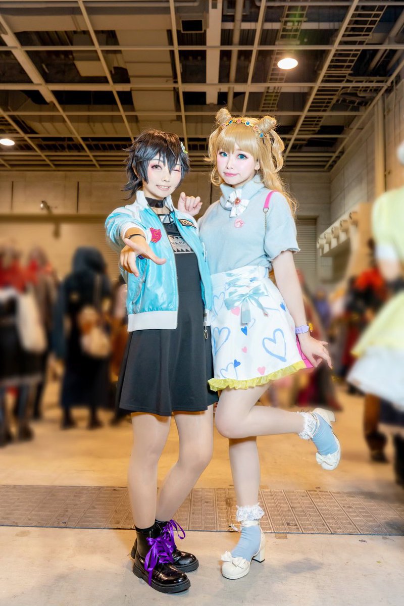 cos】キラッと☆プリチャン 黒川すず🖤🐰🧡金森まりあ 11.24
