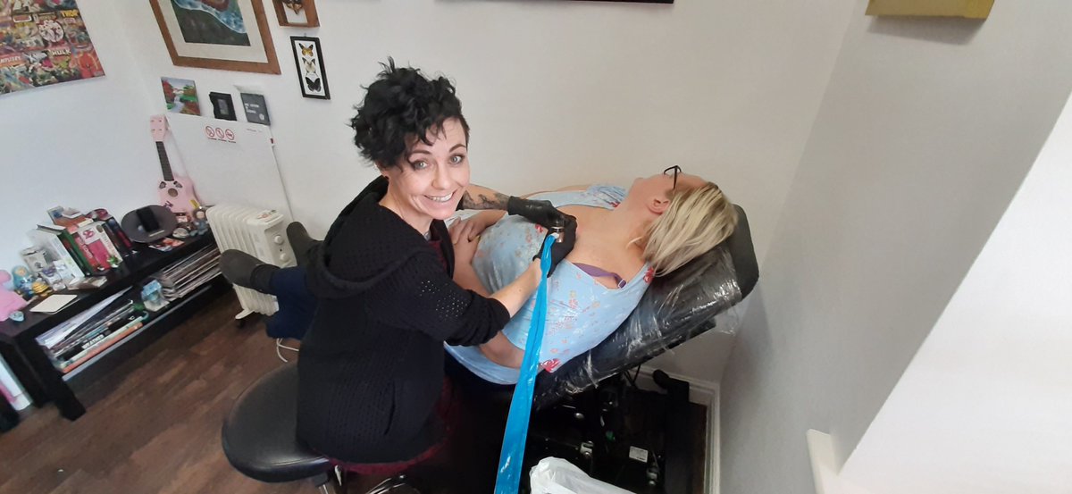 oakleatrust's tweet photo. Steady -be careful now Maria😉More fab fundraising news #ProjectEdenside  Appleby based Maria at Fortis Tattoo offered to donate a % of takings from Oct -wha hey guess what she's raised an amazing £630 (just under £800 when you add GA) Unbelievable- huge👍 to her and customers🥳 https://t.co/40tilfEz2M