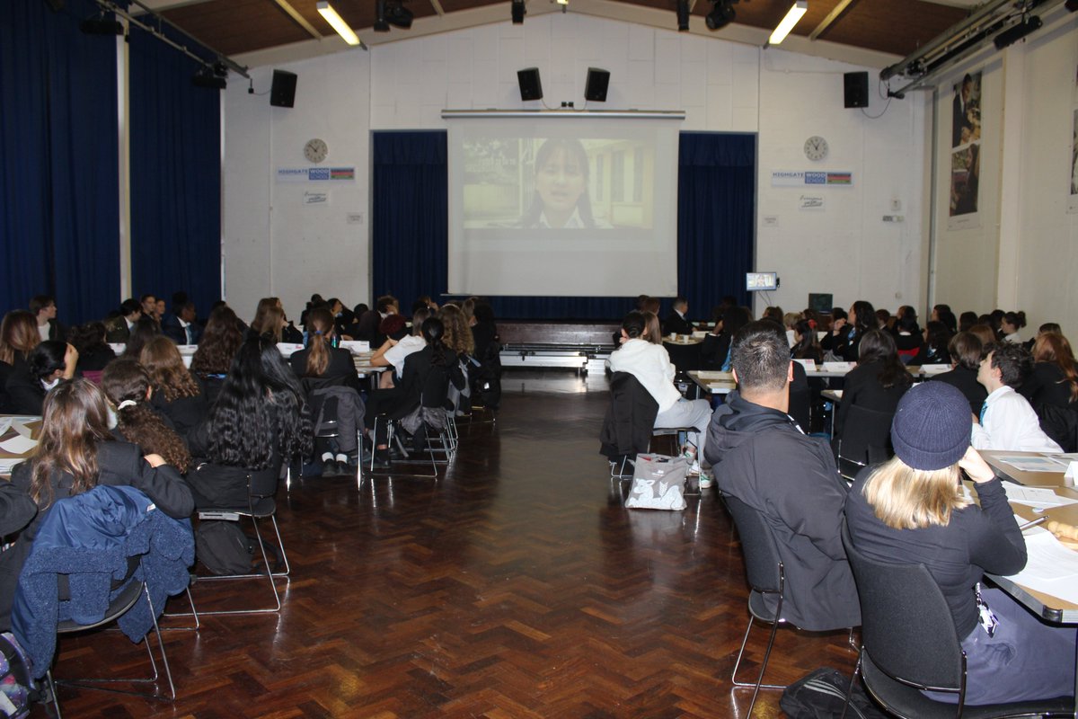 highgatewood's tweet photo. Our students have began their Model UN Training Conference in support of The UN International Day for the Elimination of Violence Towards Women. We look forward to seeing you at our @ChaiDay2 from 4:30pm. #GenerationEquality #orangetheworld #SpreadTheWord @TheCircleNGO @UN_Women https://t.co/fObLGjrIgo
