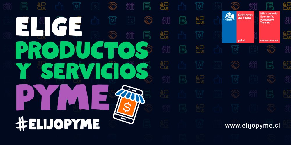 ¡No lo olvides!
Hasta las 12.00 horas de #hoy, estará abierto el 2° catastro para pymes afectadas por los actos violentos del último mes. Inscríbete👉 elijopyme.cl 
#ElijoPyme