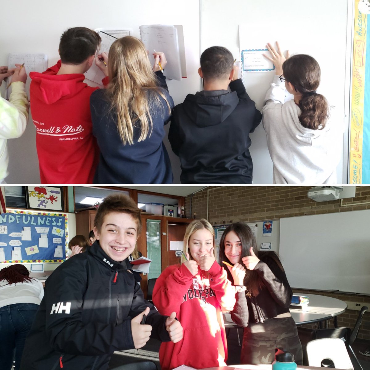 WVMSDragons's tweet photo. No Power? 🕯No Problem!!💡
In #B204, Ss are participating in the #WVMS #Museum of #Functional #Art!! Ss need to solve the function and use their answer to find the next problem! 💯
#CooperativeLearning #LMSD #LMSDAllForward #2ndarymath #middleschool #iteachmath @NCTM https://t.co/2AHaJNuXxn