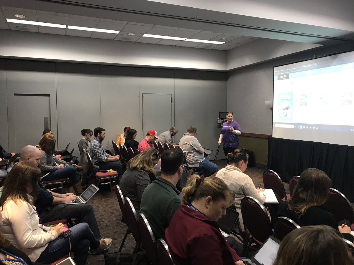 CloudGuyJ's tweet photo. #NYSCATE19 Into part 2! Matching students with meaningful skills in math and science! Cascade C https://t.co/Pc5YrTKr4Y