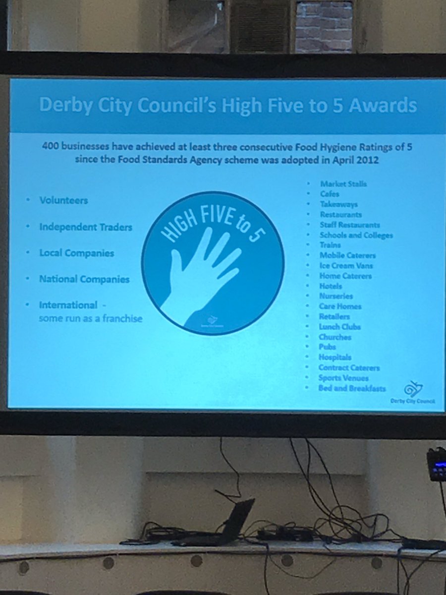 High five to 5 Awards @derbycitycouncil #allergyuk #allergenawareness #allergenmanagement